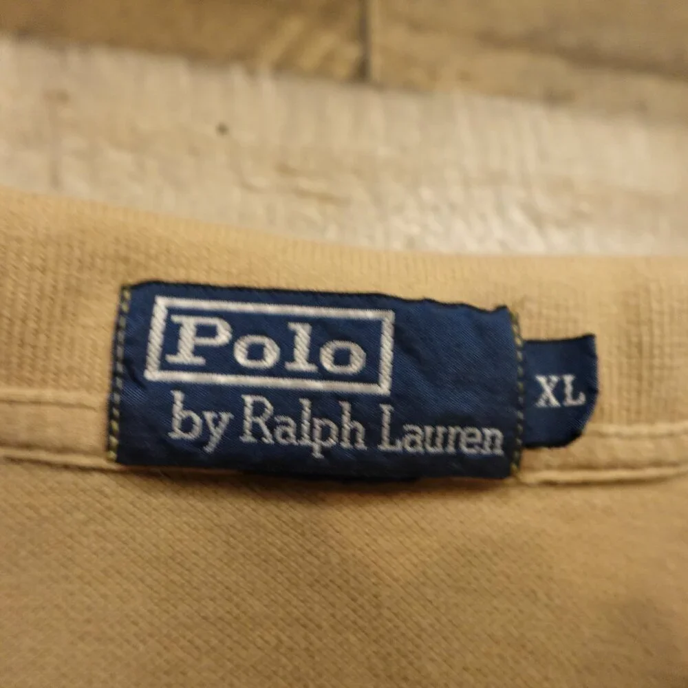 Polo Ralph Lauren Shirt Classic‎ Fit men's extra large tan small pony